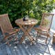 Cafégrupp Venture Home Kenya Ø70 cm med 2 Fällbara Stolar