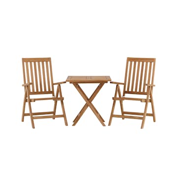 Cafégrupp Venture Home Kenya Klaffbord med 2 Kenya Positionsstolar