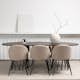 Matbord furniture/fashion Stone med 6 Velvet Stitches Stolar