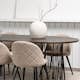 Matbord furniture/fashion Stone med 6 Velvet Stitches Stolar