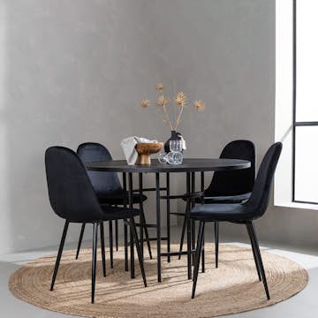 Matgrupp Venture Home Copenhagen med 4 Polar Stolar