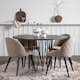 Matgrupp furniture/fashion Stone med 4 Velvet Stitches Stolar