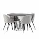 Matgrupp furniture/fashion Stone med 4 Velvet Stolar