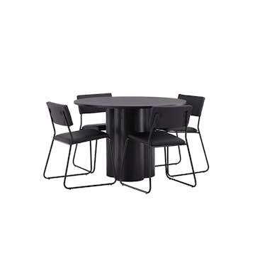 Matgrupp Venture Home Olivia med 4 Kenth Stolar