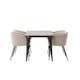 Matgrupp Venture Home Tempe 140 cm med 4 Berit Stolar