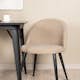 Matgrupp Venture Home Tempe med 2 Velvet Stitches Stolar