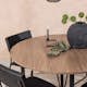 Matgrupp Venture Home Durango Ø 120 cm med 4 Kenth Stolar