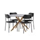 Matgrupp Venture Home Piazza Ø120 cm med 4st Polly Matstolar