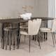 Matgrupp furniture/fashion Stone med 4 Limhamn Light Stolar