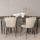 Matgrupp furniture/fashion Stone med 4 Limhamn Light Stolar
