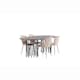 Matgrupp furniture/fashion Stone med 4 Limhamn Light Stolar