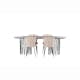 Matgrupp furniture/fashion Stone med 4 Limhamn Light Stolar