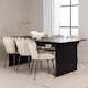 Matgrupp Venture Home Vail med 6 Limhamn Light Stolar