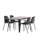 Matgrupp Venture Home Tempe med 4 Baltimore Stolar