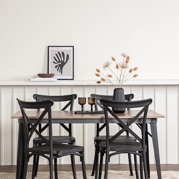 Matgrupp Venture Home Tempe med 4 Crosett Stolar