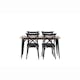 Matgrupp Venture Home Tempe med 4 Crosett Stolar