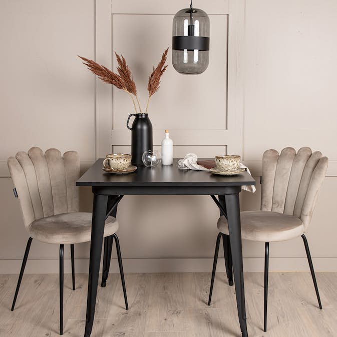 Matgrupp Venture Home Tempe med 2 Limhamn Light Stolar