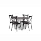 Matgrupp furniture/fashion Stone Rund med 4 Crosett Stolar