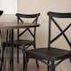 Matgrupp furniture/fashion Stone Rund med 4 Crosett Stolar