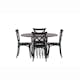 Matgrupp furniture/fashion Stone Rund med 4 Crosett Stolar