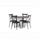 Matgrupp furniture/fashion Stone Rund med 4 Crosett Stolar