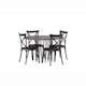 Matgrupp furniture/fashion Stone Rund med 4 Crosett Stolar