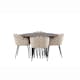 Matgrupp furniture/fashion Stone med 4 Limhamn Stolar Runt