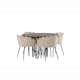 Matgrupp furniture/fashion Stone med 4 Limhamn Stolar Runt