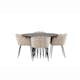 Matgrupp furniture/fashion Stone med 4 Limhamn Stolar Runt
