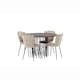 Matgrupp furniture/fashion Stone Ø120 cm med 4 Limhamn Light Stolar
