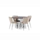Matgrupp furniture/fashion Stone Ø120 cm med 4 Limhamn Light Stolar