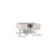 Matgrupp furniture/fashion Stone Ø120 cm med 4 Simrishamn Stolar