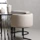Matgrupp furniture/fashion Stone Ø120 cm med 4 Simrishamn Stolar