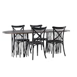 Matgrupp furniture/fashion Stone med 4 Crosett Stolar