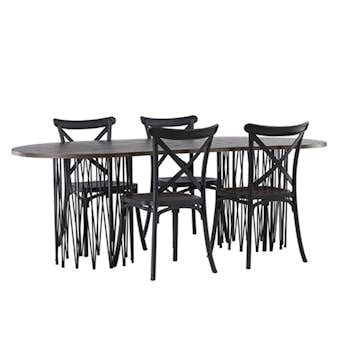 Matgrupp furniture/fashion Stone med 4 Crosett Stolar