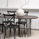 Matgrupp furniture/fashion Stone med 4 Crosett Stolar