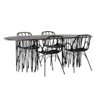 Matgrupp furniture/fashion Stone med 4 Dyrön Stolar