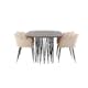 Matgrupp furniture/fashion Stone med 4 Limhamn Stolar