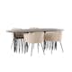Matgrupp furniture/fashion Stone med 4 Limhamn Stolar