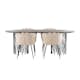 Matgrupp furniture/fashion Stone med 4 Limhamn Stolar