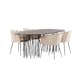 Matgrupp furniture/fashion Stone med 4 Limhamn Stolar