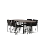 Matgrupp furniture/fashion Stone Oval med 4 Richmond Stolar