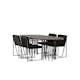 Matgrupp furniture/fashion Stone Oval med 4 Richmond Stolar