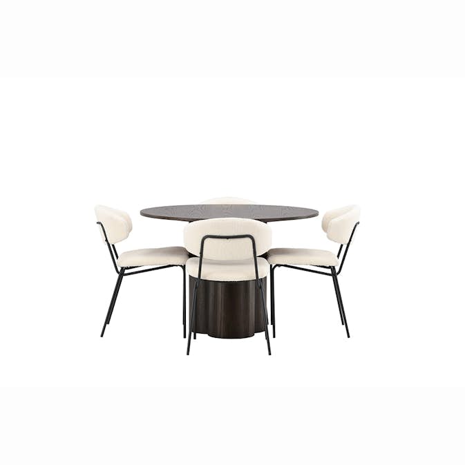 Matgrupp Venture Home Olivia med 4 Chico Stolar