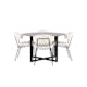Matgrupp Venture Home Durango Ø 120 cm med 4 Chico Stolar
