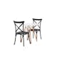 Matgrupp Venture Home Danburi Ø 60 cm med 2 Crosett Stolar