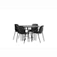 Matgrupp Venture Home Copenhagen med 4 Baltimore Stolar
