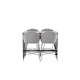 Matgrupp Venture Home Camden med 4 Velvet Stolar