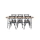 Matgrupp Utomhus Venture Home Holmbeck Bord med 6 Tablas Trädgårdsstolar