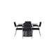 Matgrupp Venture Home Lanzo Ø120 cm med 4 st Yesterday stolar